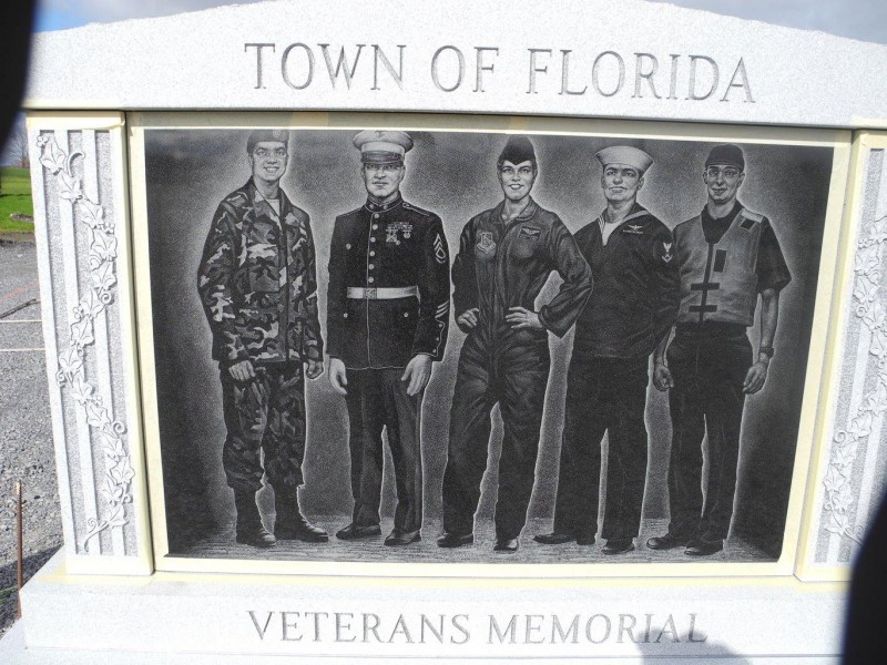 A picture of the town of florida veterans memorial.